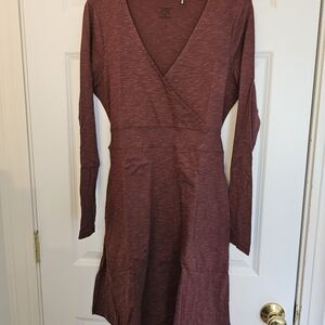 Toad&Co Maroon Long Sleeve Dress